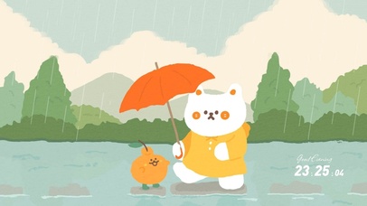 下雨啦小橘