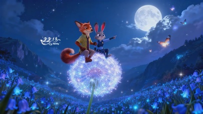 月光下朱迪和尼克