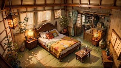 温馨的古风卧室