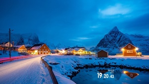 雪后小镇