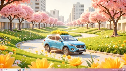 美丽春日，色彩缤纷的春天