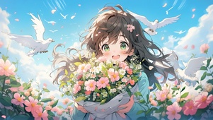 捧花见面