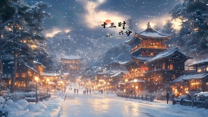 雪夜长街