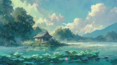 唯美风景护眼AI壁纸