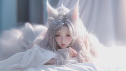 4K唯美可爱卡通美少女