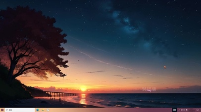 夕阳余晖主题壁纸