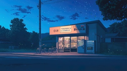 夜晚便利店