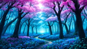樱花树林