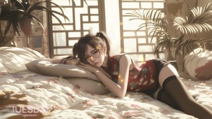 随风轻轻摆动，自然又迷人