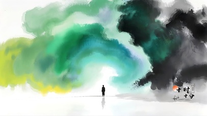 国风水墨之云水禅踪