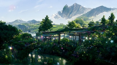 4K唯美护眼青山绿林