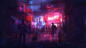 赛博朋克街头