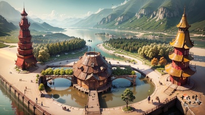 4K唯美古风园林