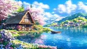 隐居山林木屋