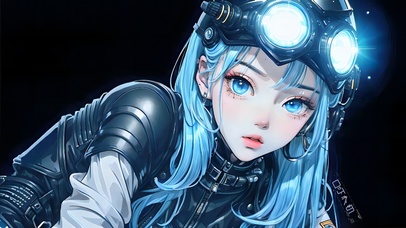 4K夜晚炸街的机车少女