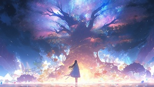 七彩世界树前