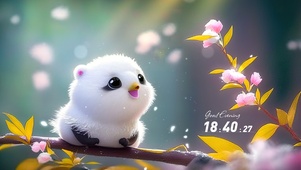 可爱熊猫鸟