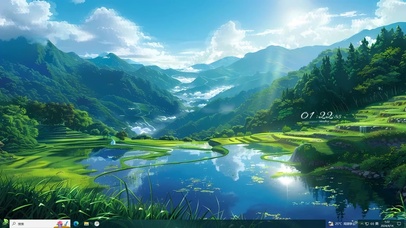 阳光梯田 治愈