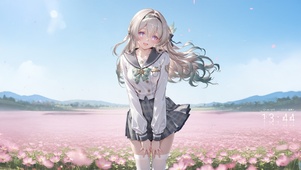 唯美花田少女