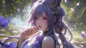 娇羞的少女