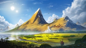 山峦下的废墟