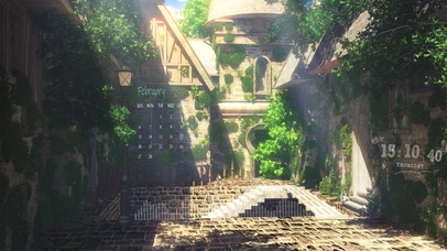 阳光四溢的绿色遗迹