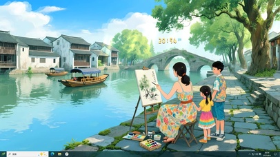  4k江南小镇写生