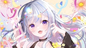 4K呆萌可爱虎牙少女