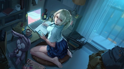 4K温馨房间美少女