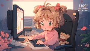 工作的小樱