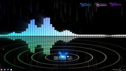 炫酷桌面音频可视化主题