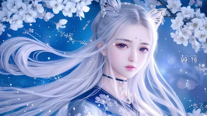 樱花浪漫长发仙女