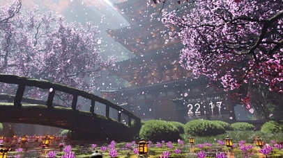 4K唯美治愈古风樱花城