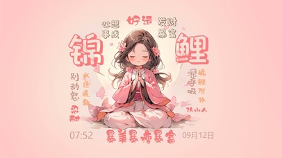 幸运锦鲤小女孩