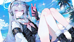 月雪宫子-海边泳装萝莉