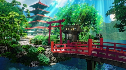 4K唯美治愈日系绿色护眼公园