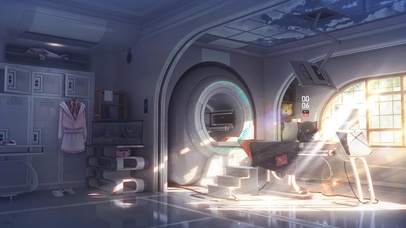 4k 治愈未来午后阳光电竞房间