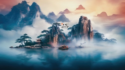 4K唯美古风山水美景