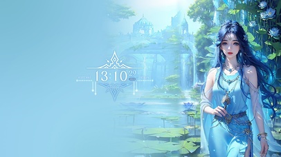 碧水幽兰水中女神