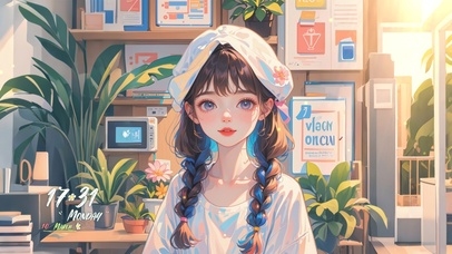 4K 甜美俏丽女孩