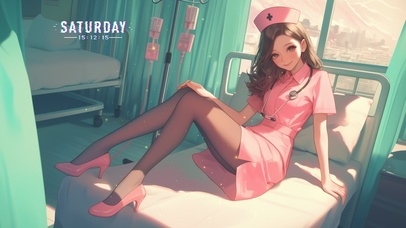 美女护士举手投足间自有一种优雅