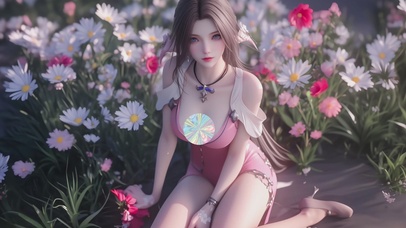 夏日都市阳光女孩