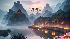 古风夜景