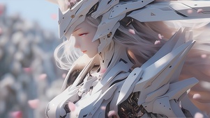 4K-动态机甲少女，机械姬美女