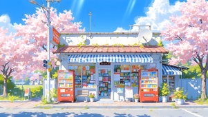 阳关下的小镇便利店