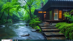 4k溪水小屋