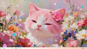 草丛猫咪桌面主题