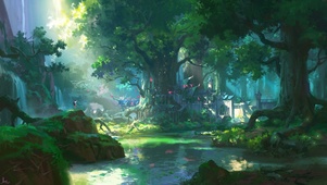 林中小溪