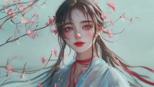 红丝带少女