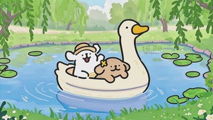 线条小狗的春日限定治愈时光